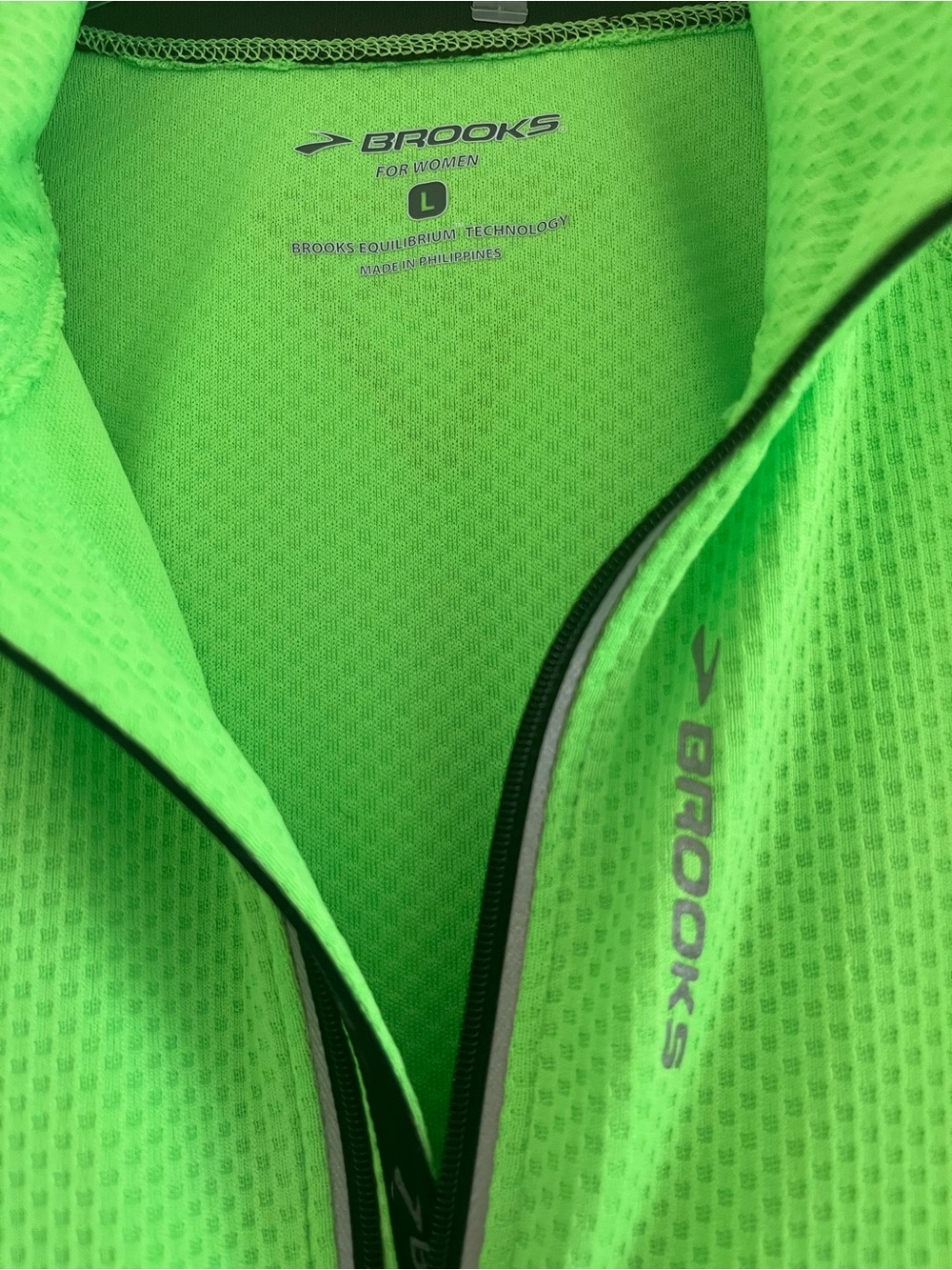 Brooks Women's Bright Green Performance Running Jacket